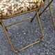 2 folding chairs lausanne vintage tapestry
