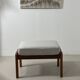 Danish teak armchair and ottoman, 1960s