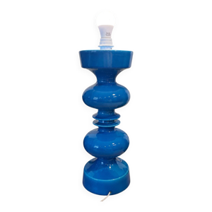 Lampe en céramique bleue