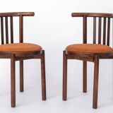 5 Bentwood Chairs 1950s, Vintage Beech Wood Chairs, Mid Century Dining