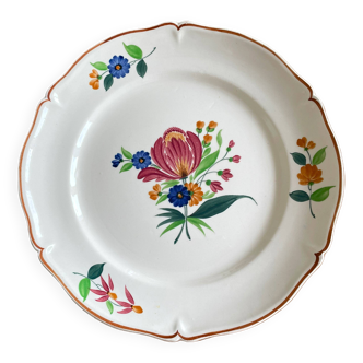 Antique earthenware serving dish from Saint-Amand (North)