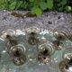 Vintage smoked glass coupes from the 1970s.