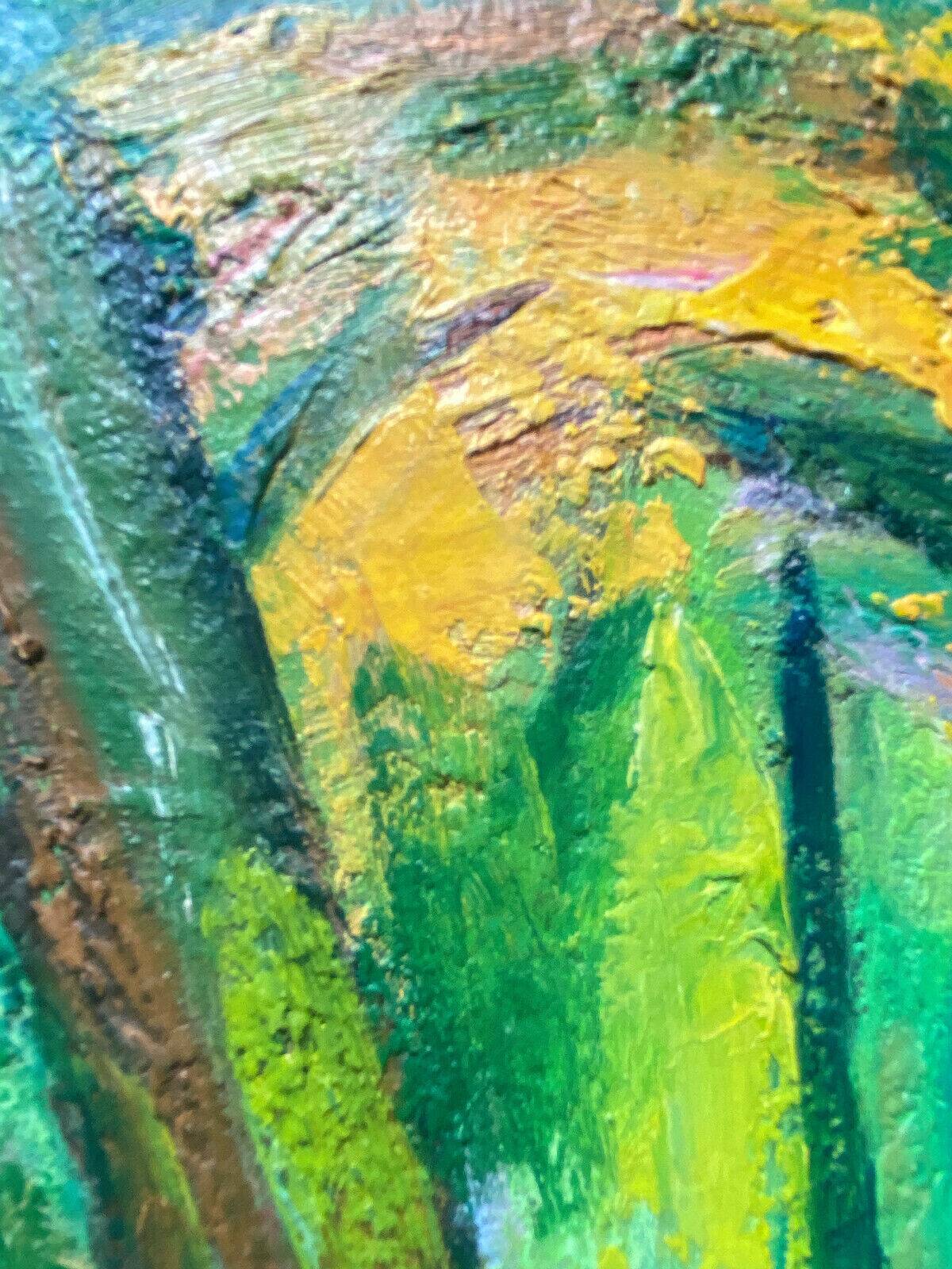 Painting "bois de vincennes" hst m. guetta-fattal (1922-2009) fauvism