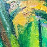 Tableau "bois de vincennes" hst m. guetta-fattal (1922-2009) fauvisme
