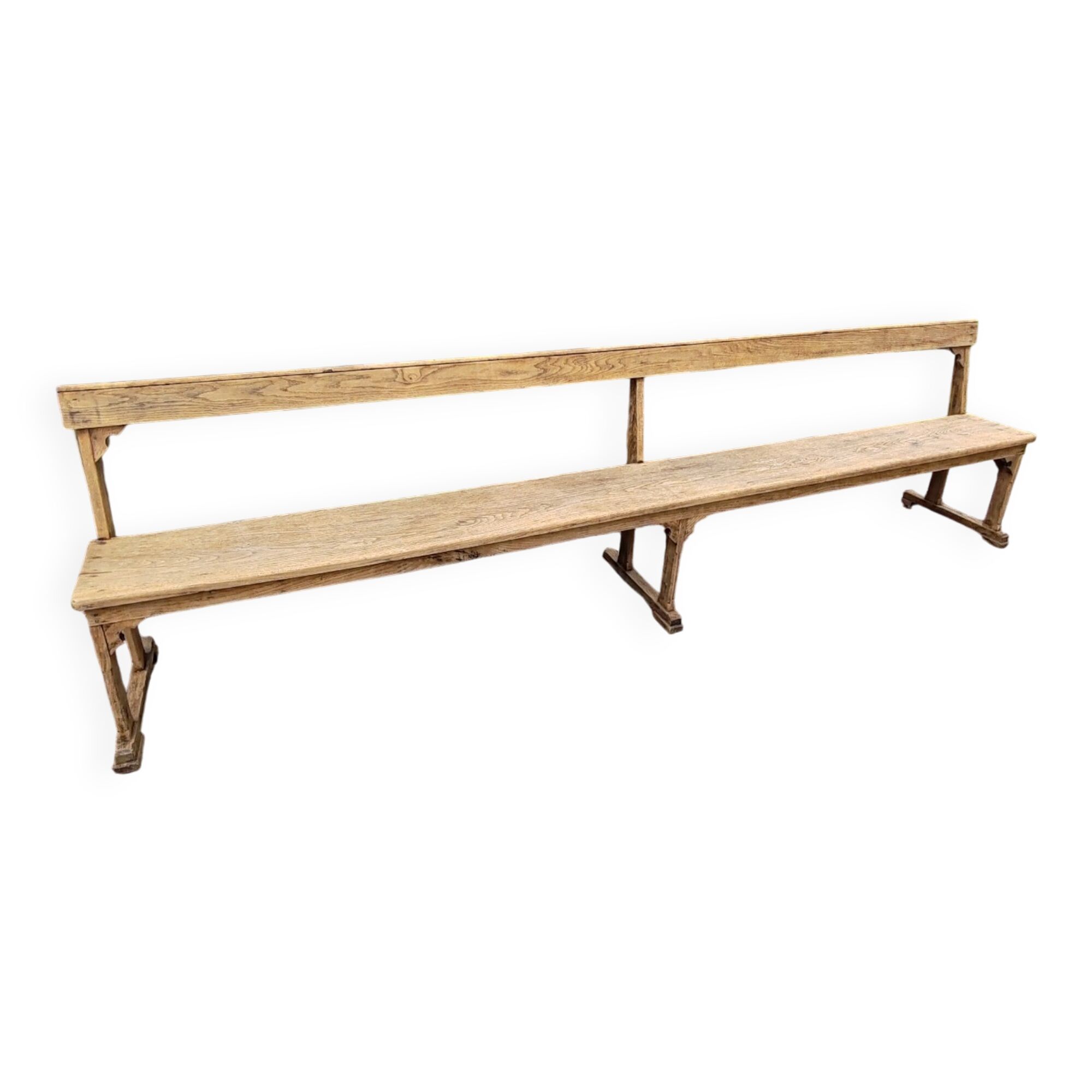 Oak church bench