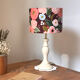 Lampe vintage rénovée – abat-jour fleuri fait main