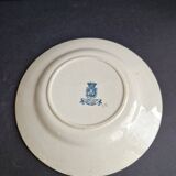 Ensemble de 6 assiettes à dessert Gien terre de fer modèle Capucines