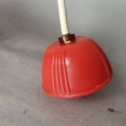 Lampe à Suspension de Table de Cuisine Mid-Century en Plastique Rouge, 1960s