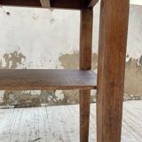 Oak console side table