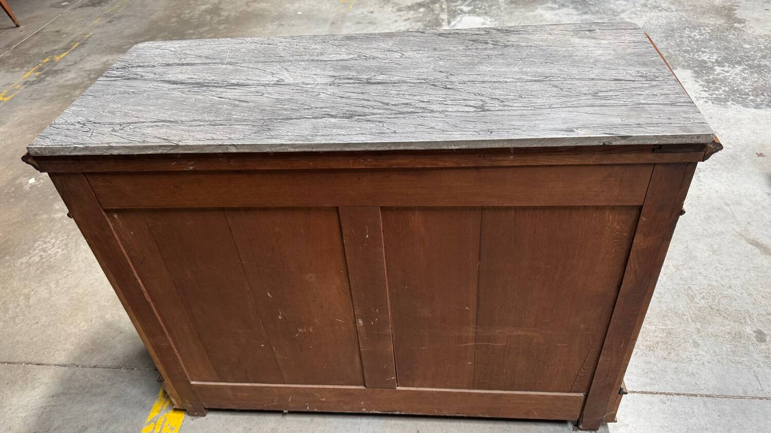 Antique chest of drawers with marble top