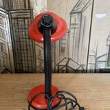 Desk lamp "Col de Cygne Aluminor Red Pop Art France - 1970 in Metal