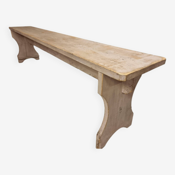 Old wooden bench side table lavender color 200 cm