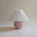 Candy pink ceramic lamp