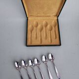 Six silverplated teaspoons