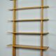 Handcrafted oak bookcase, 1970s