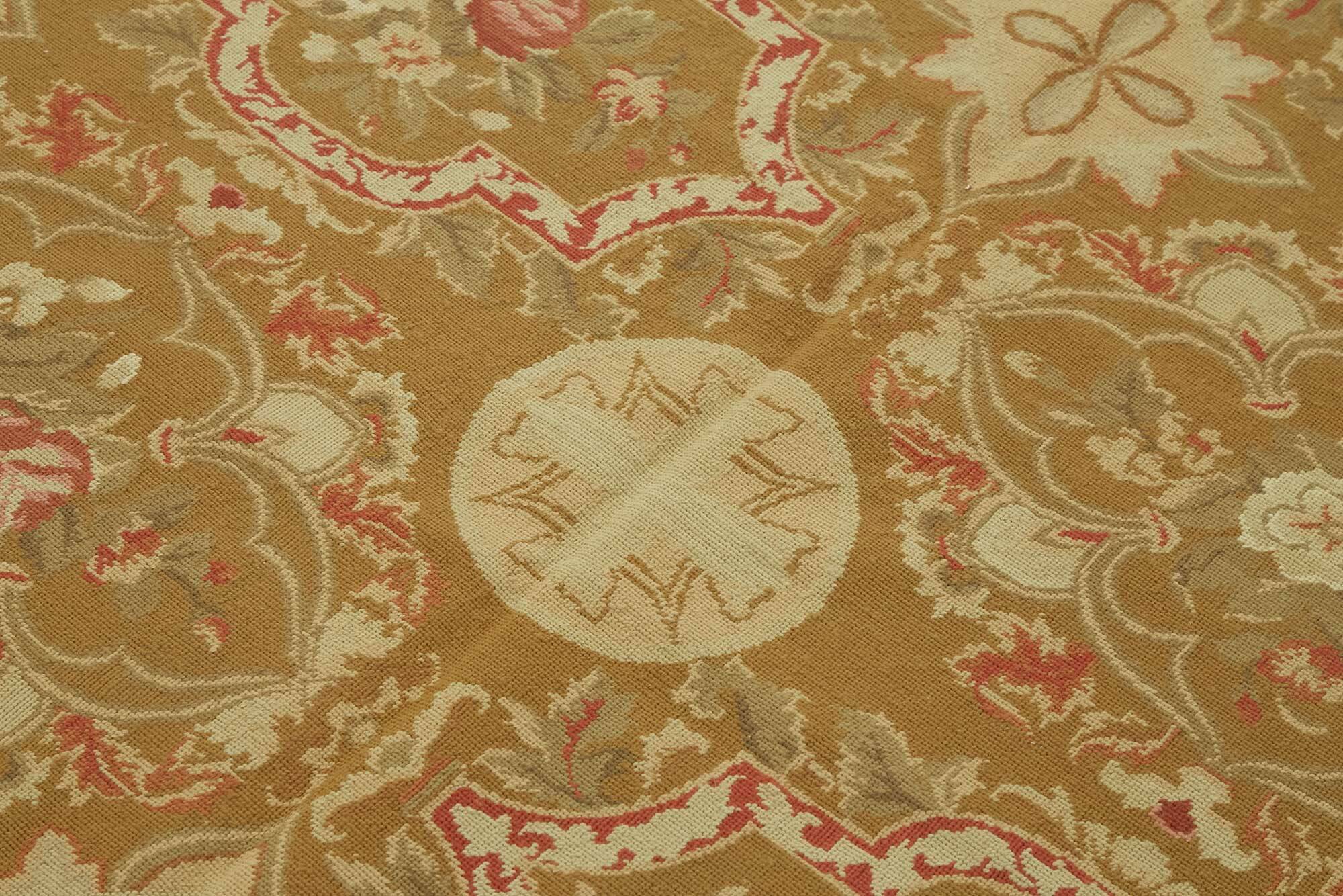 Handmade Vintage Flatweave Needlepoint Kilim 181 cm x 273 cm