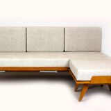 Restored Vintage Modular Corner Sofa Bed with Ottoman, 1960s