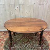 Louis Philippe round walnut dining table