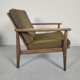 Scandinavian armchair oak 50/60