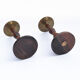Pair of AS Warner rosewood candlesticks, 1960s Denmark