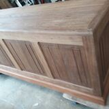 Exotic wood counter desk
