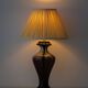 Belgian Art Deco Ceramic Table Lamps, Pair, Flambé Drip Glaze, New Silk Shades