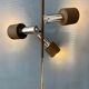 Lampadaire vintage marron et chrome Dijkstra Space Age