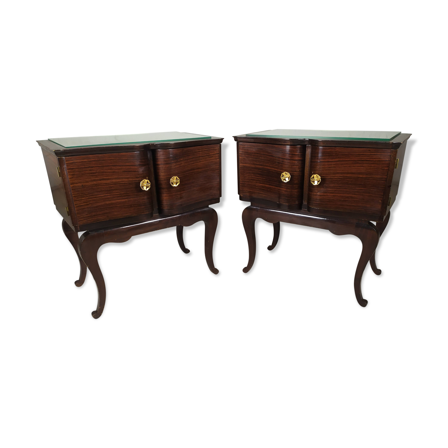 Pair of vintage bedsides