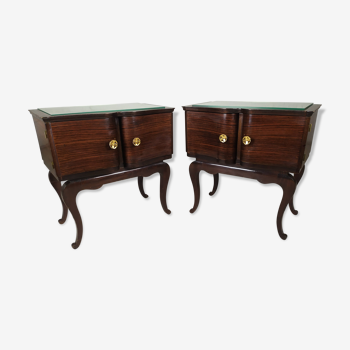 Pair of vintage bedsides