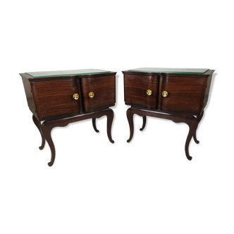 Pair of vintage bedsides