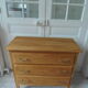 Vintage chest of drawers from the 60s with 3 drawers with compass legs.