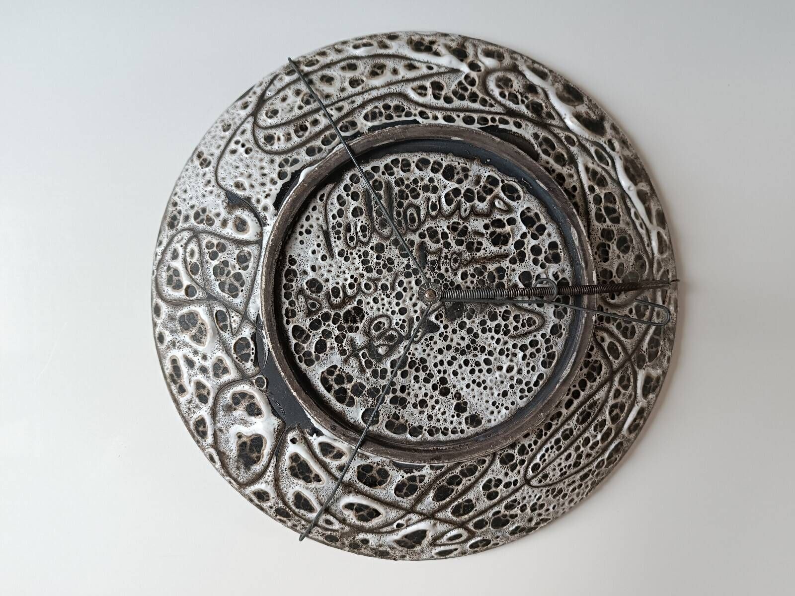 Huguette & marius bessone large ceramic plate vallauris the guitarist 1