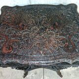 Ethnic carved wooden worker's furniture