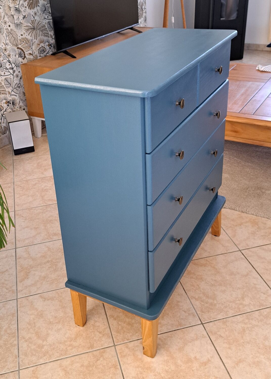 Commode blue ganne