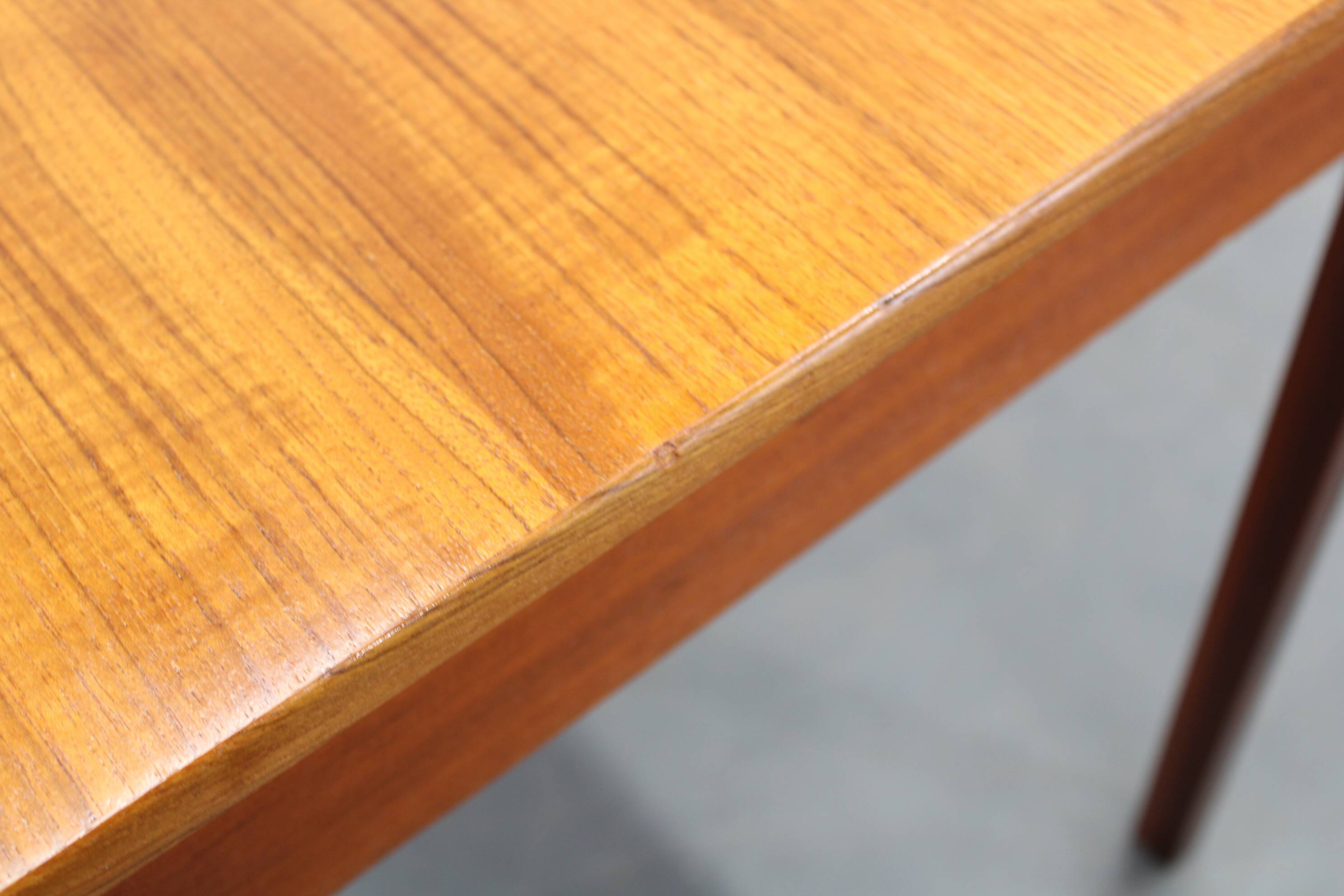 Mid-century Danish freestanding teak writing desk