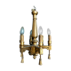 Golden wood chandelier