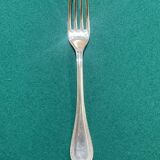 Silver-plated dessert fork Christofle Malmaison model