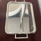 Tray in silver metal the Thistle 1950