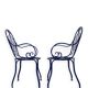 Chaises bistrot en fer forgé