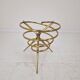 Elegant Italian Mid-Century Side Table with Sculptural Brass Base, 1970's