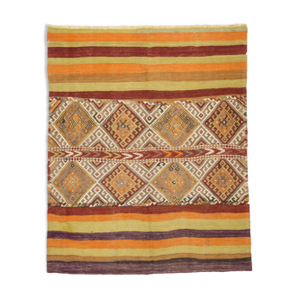 Turkish kilim rug old  150x121 cm