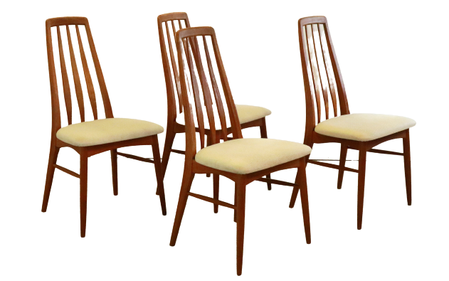 Set of 4 dining chairs Eva - Niels Koefoed 'Hvidovre'