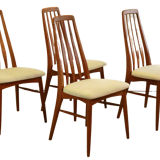 Set of 4 dining chairs Eva - Niels Koefoed 'Hvidovre'