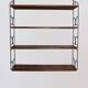 Grande étagère "string", Suède, métal et bois