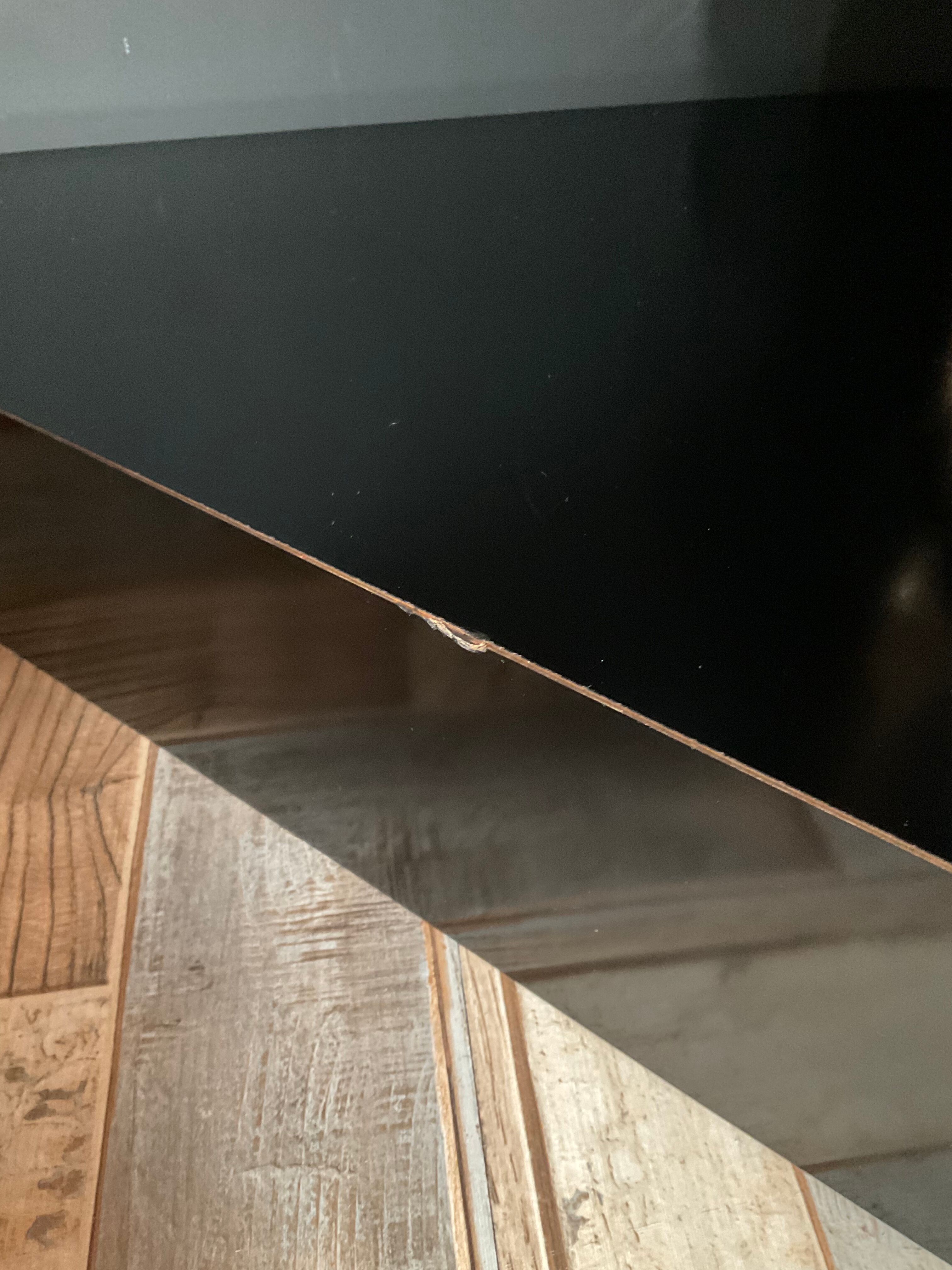 70s brass light shelf