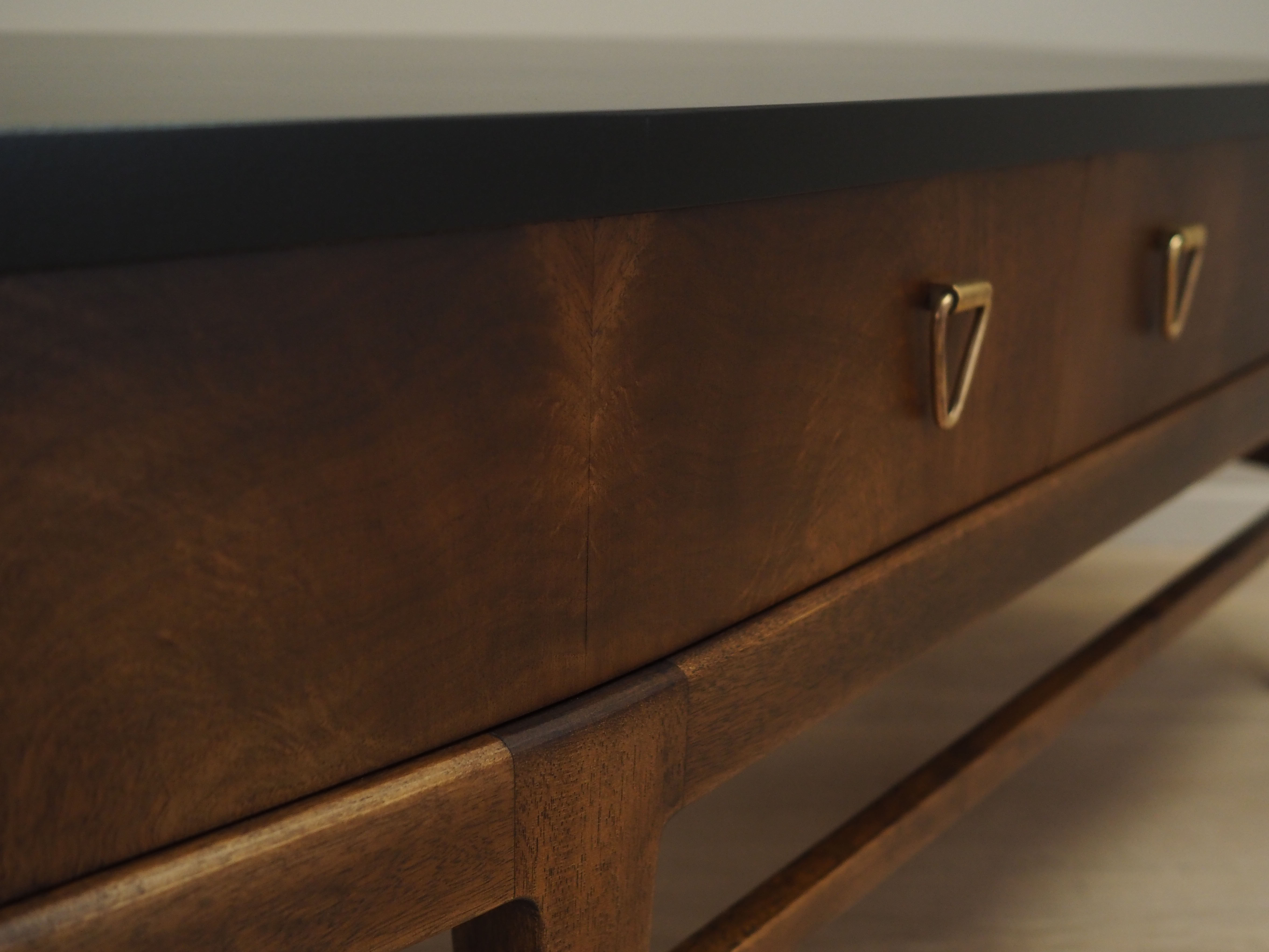 Walnut console, Danish design, 1960s, production Denmark
