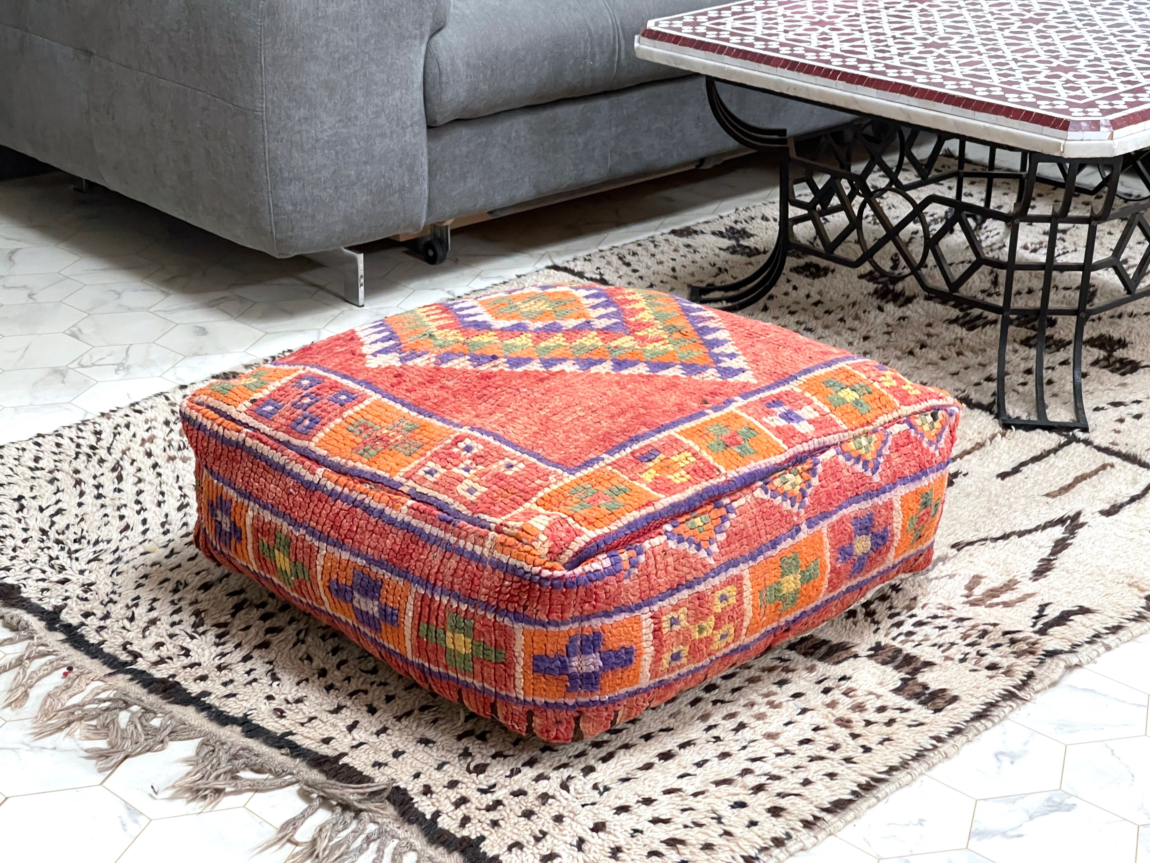 Moroccan Kilim Pouf