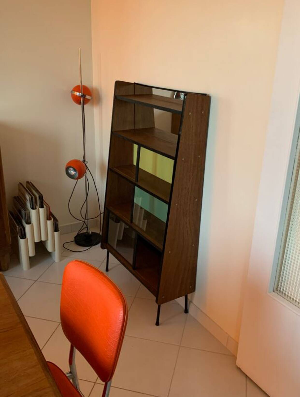 Bibliothèque vintage vitrée Alta 1950