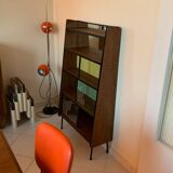 Vintage Alta 1950s glass-fronted bookcase