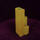 Geometric Twin-Column Ceramic Vase Space Age, Italy 1970